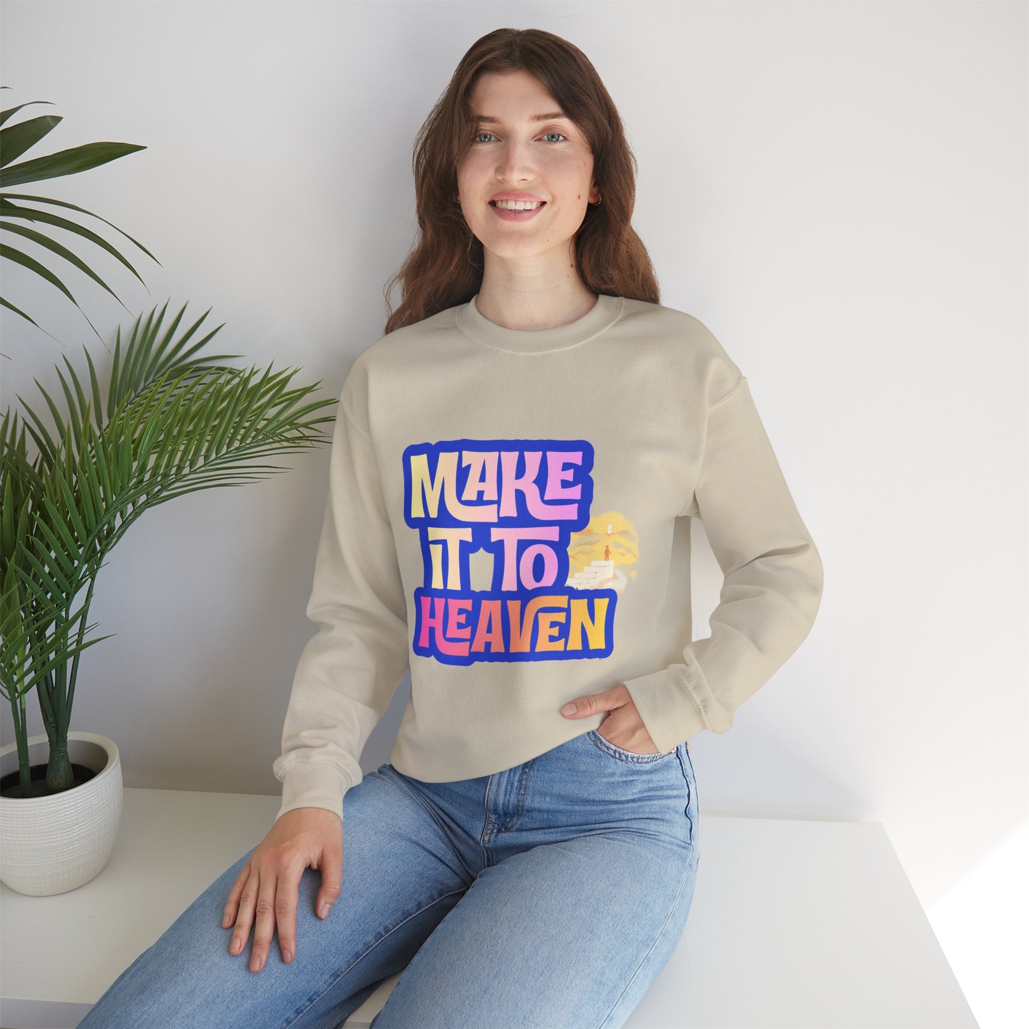 Make it to Heaven Unisex Heavy Blend™ Crewneck Sweatshirt