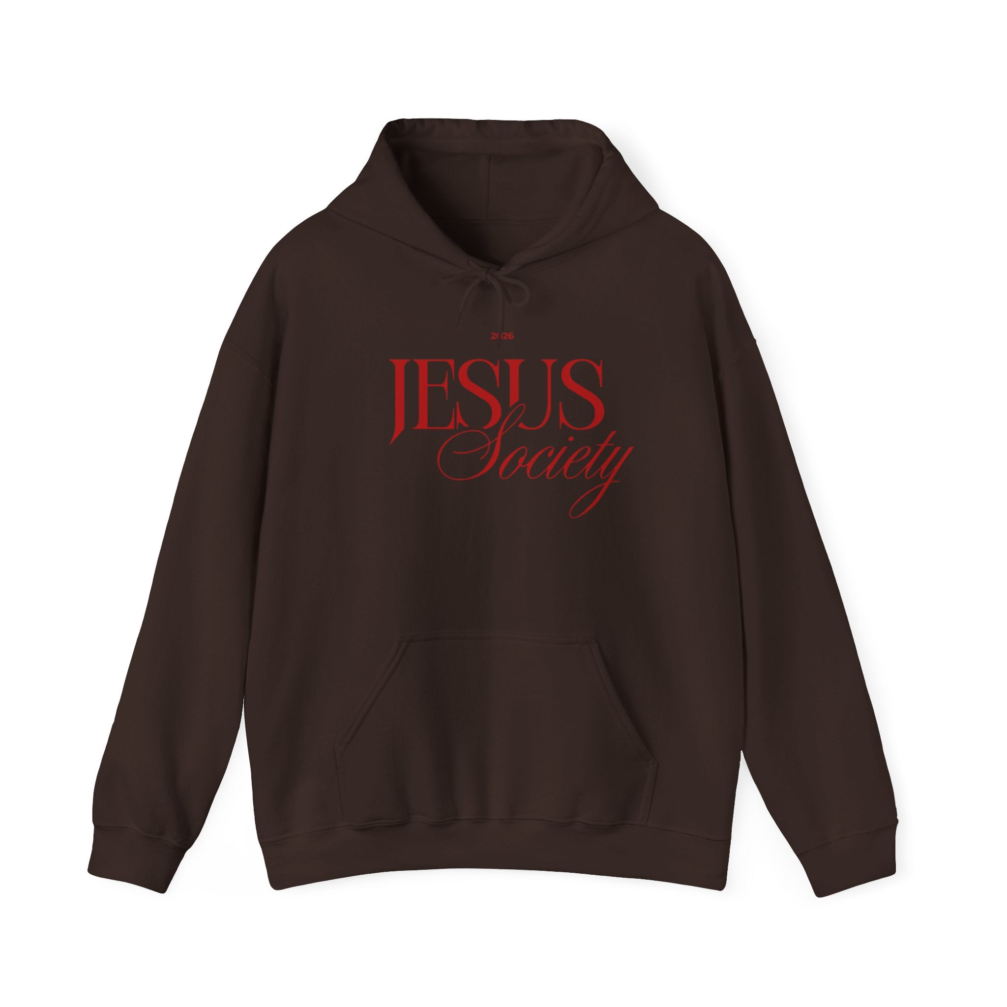 Jesus Society Hoodie | Script Faith Typography, Christian Sweatshirt
