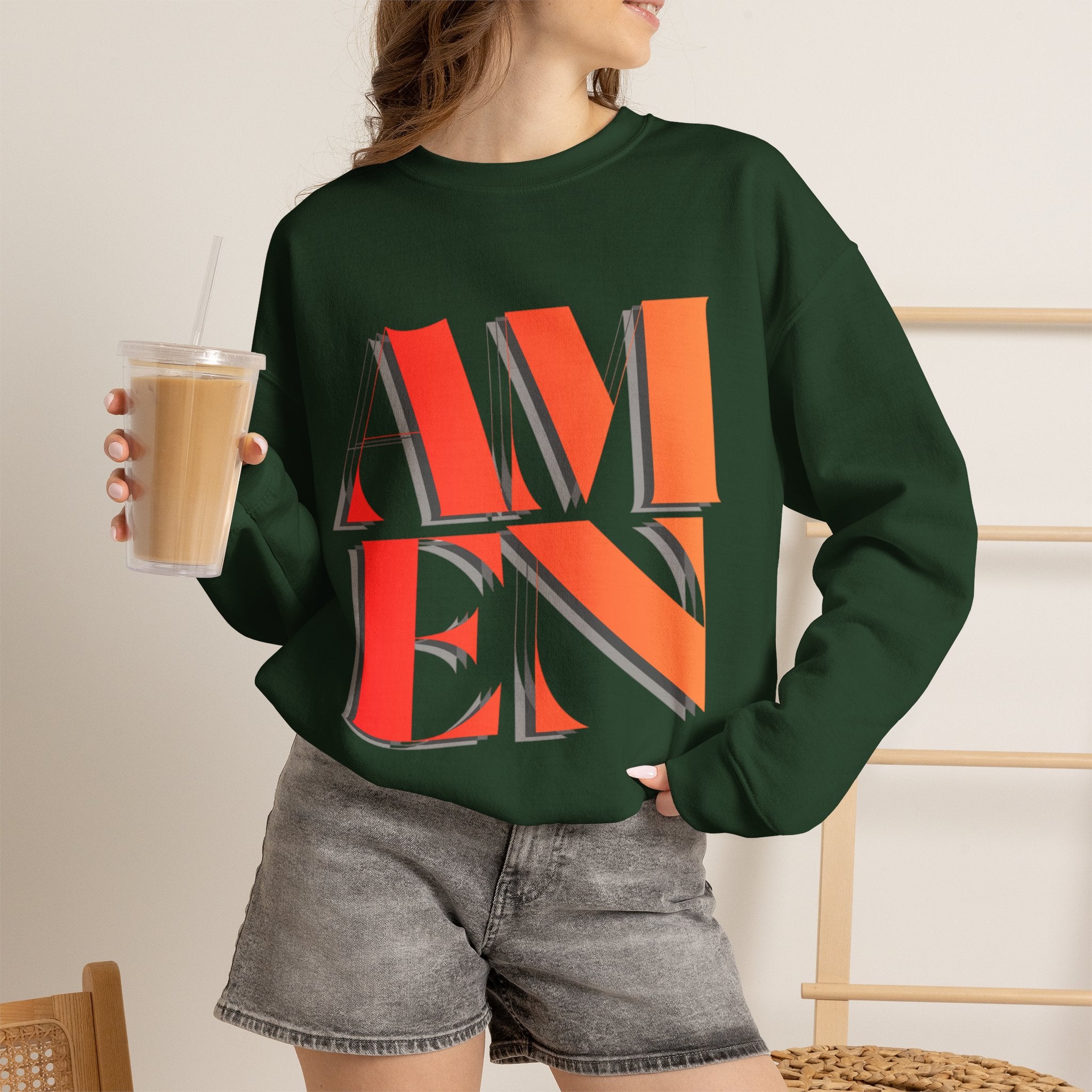 Amen Unisex Heavy Blend™ Crewneck Sweatshirt