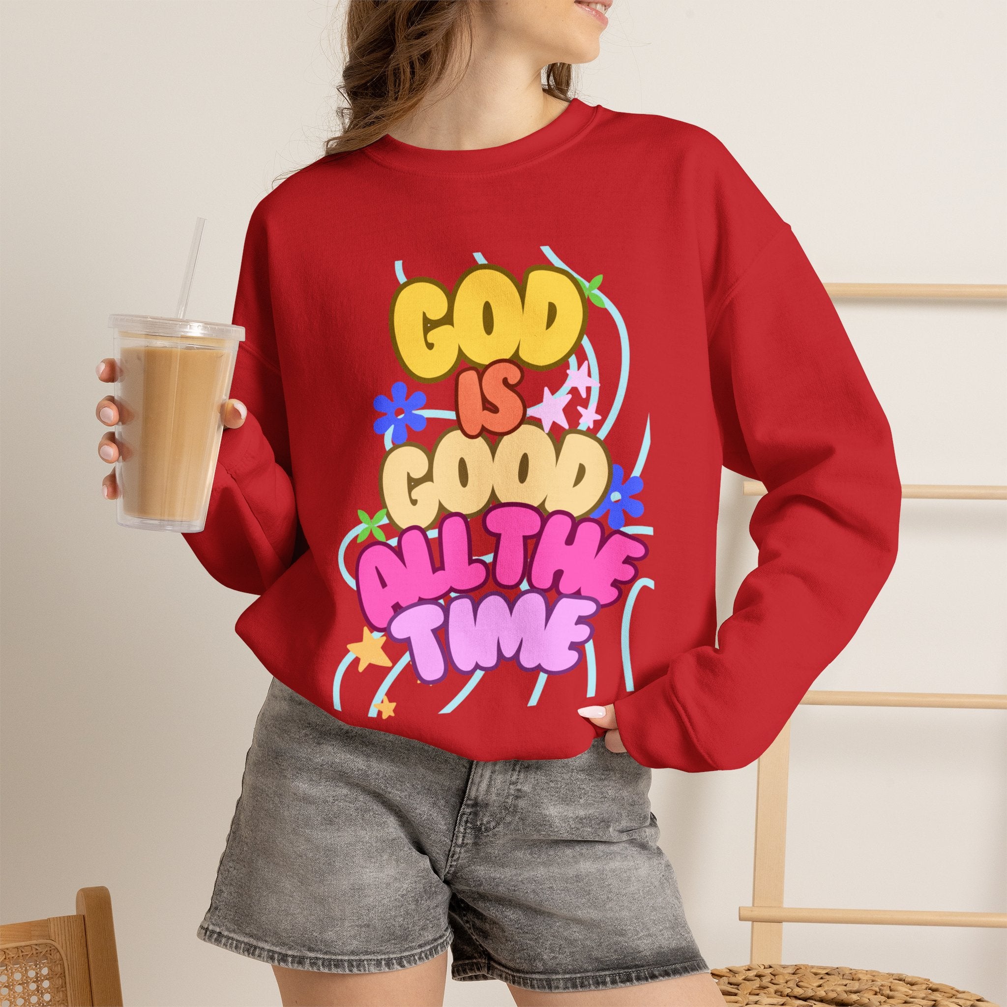 God is good Unisex Heavy Blend™ Crewneck Sweatshirt