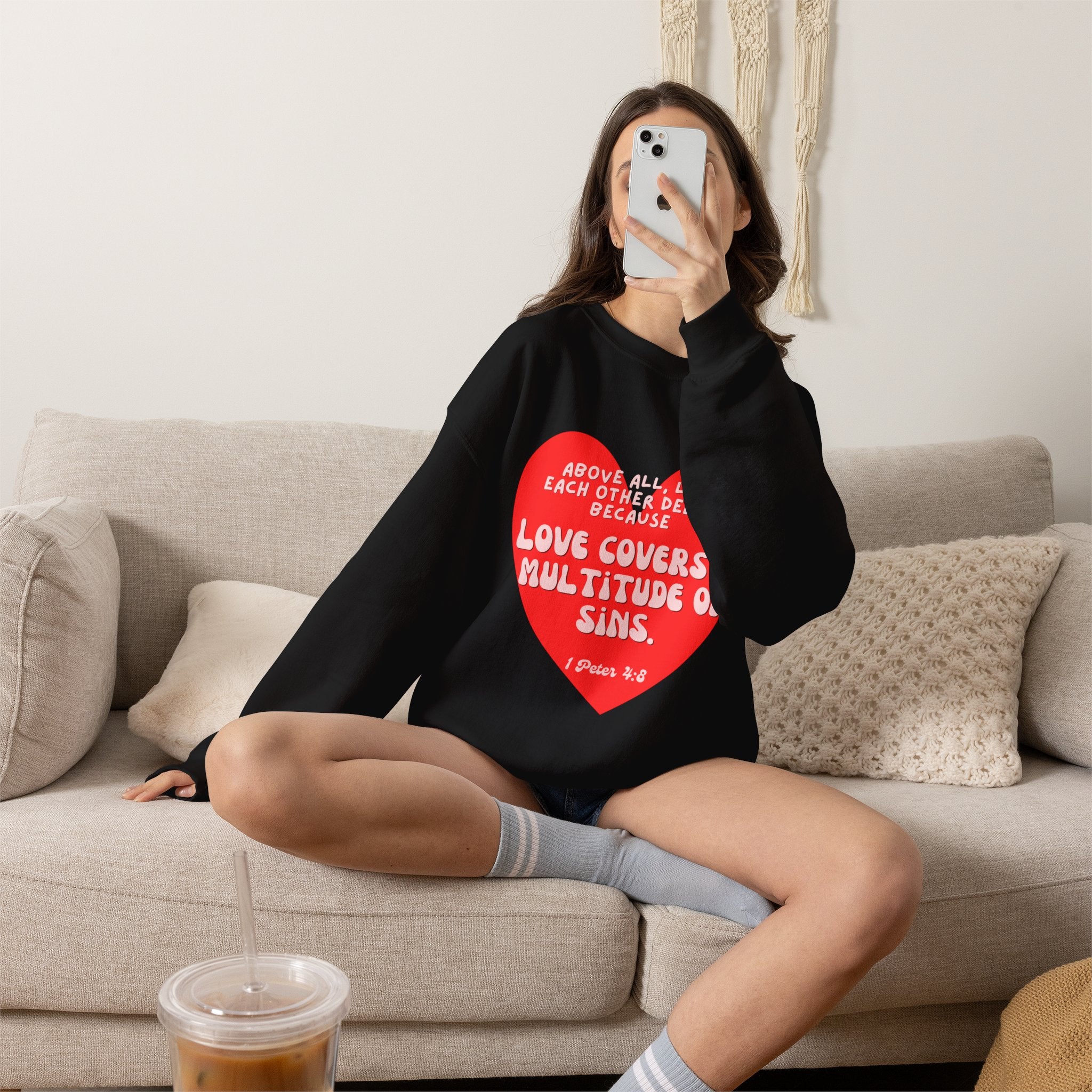 Love covers all Unisex Heavy Blend™ Crewneck Sweatshirt