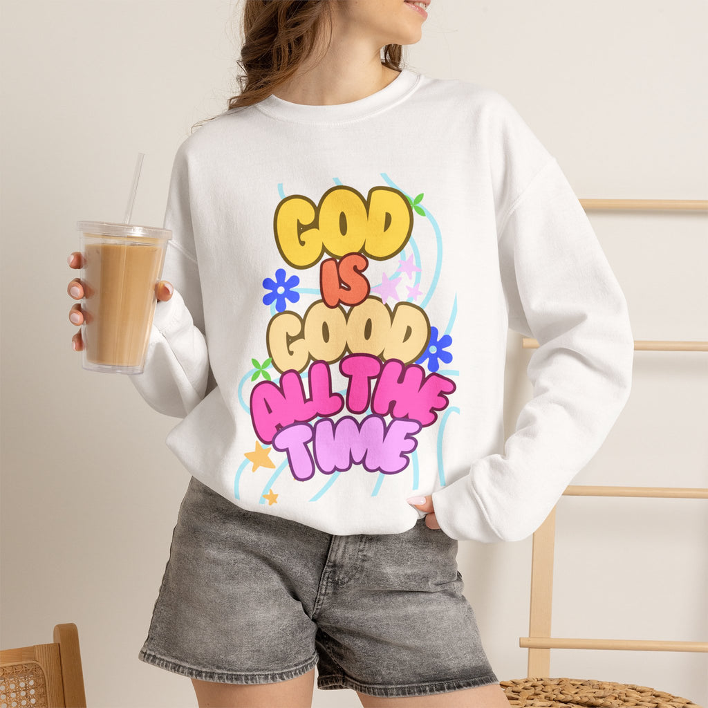 God is good Unisex Heavy Blend™ Crewneck Sweatshirt