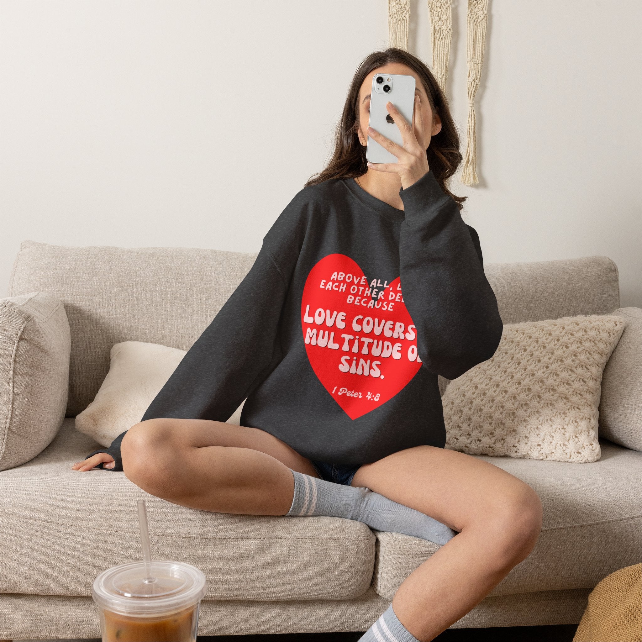 Love covers all Unisex Heavy Blend™ Crewneck Sweatshirt