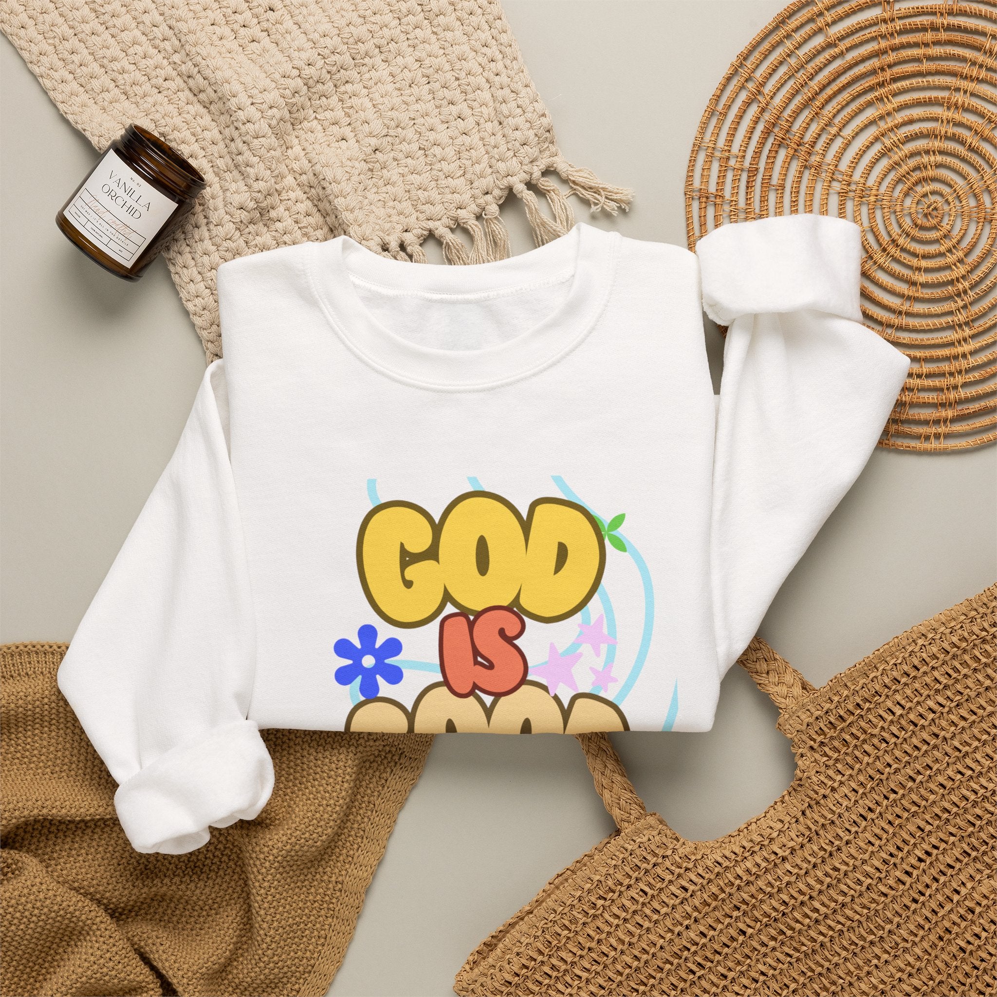 God is good Unisex Heavy Blend™ Crewneck Sweatshirt