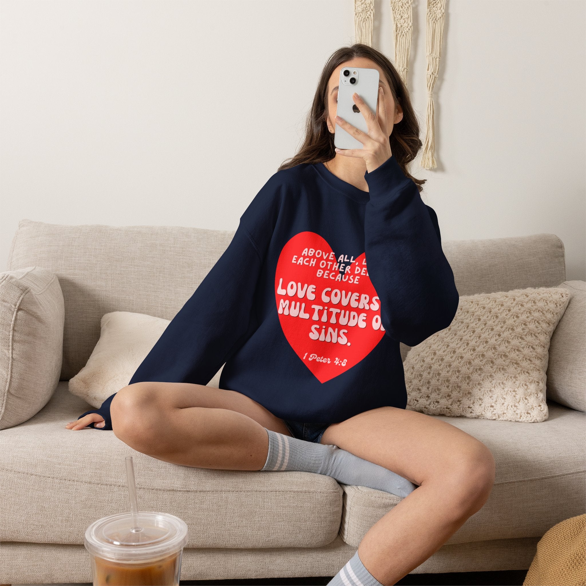 Love covers all Unisex Heavy Blend™ Crewneck Sweatshirt