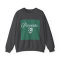 Proverbs 31 Green Unisex Heavy Blend™ Crewneck Sweatshirt
