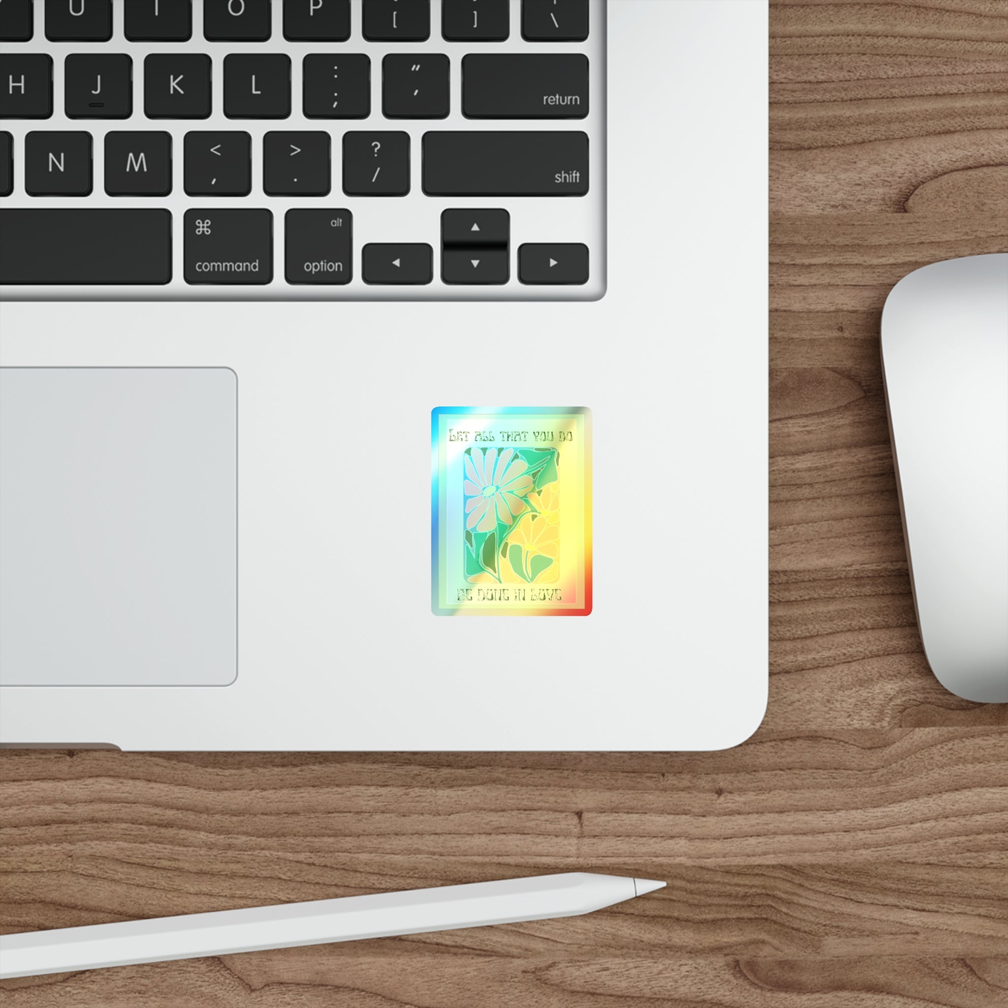 Do it with love Holographic Die-cut Stickers