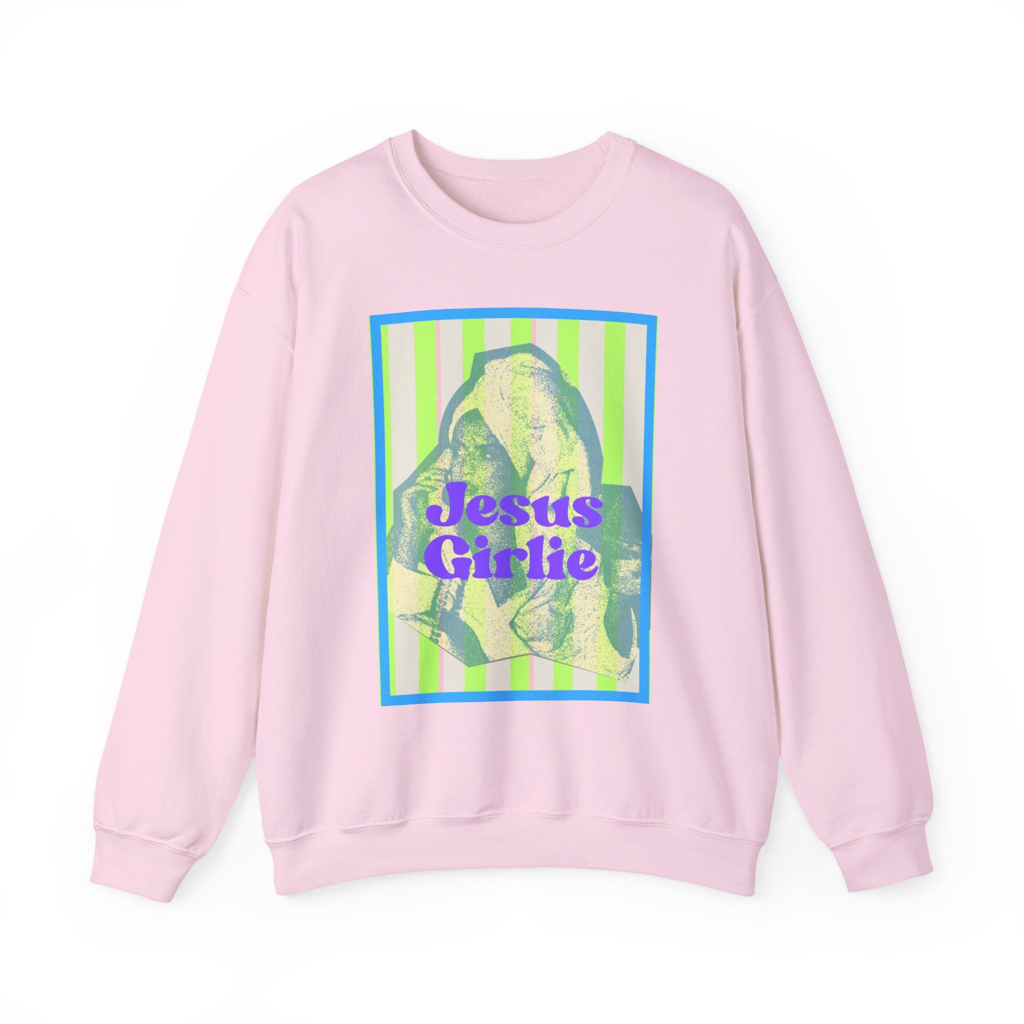 Jesus Girlie graphic crewneck Sweatshirt | religious vintage illustration