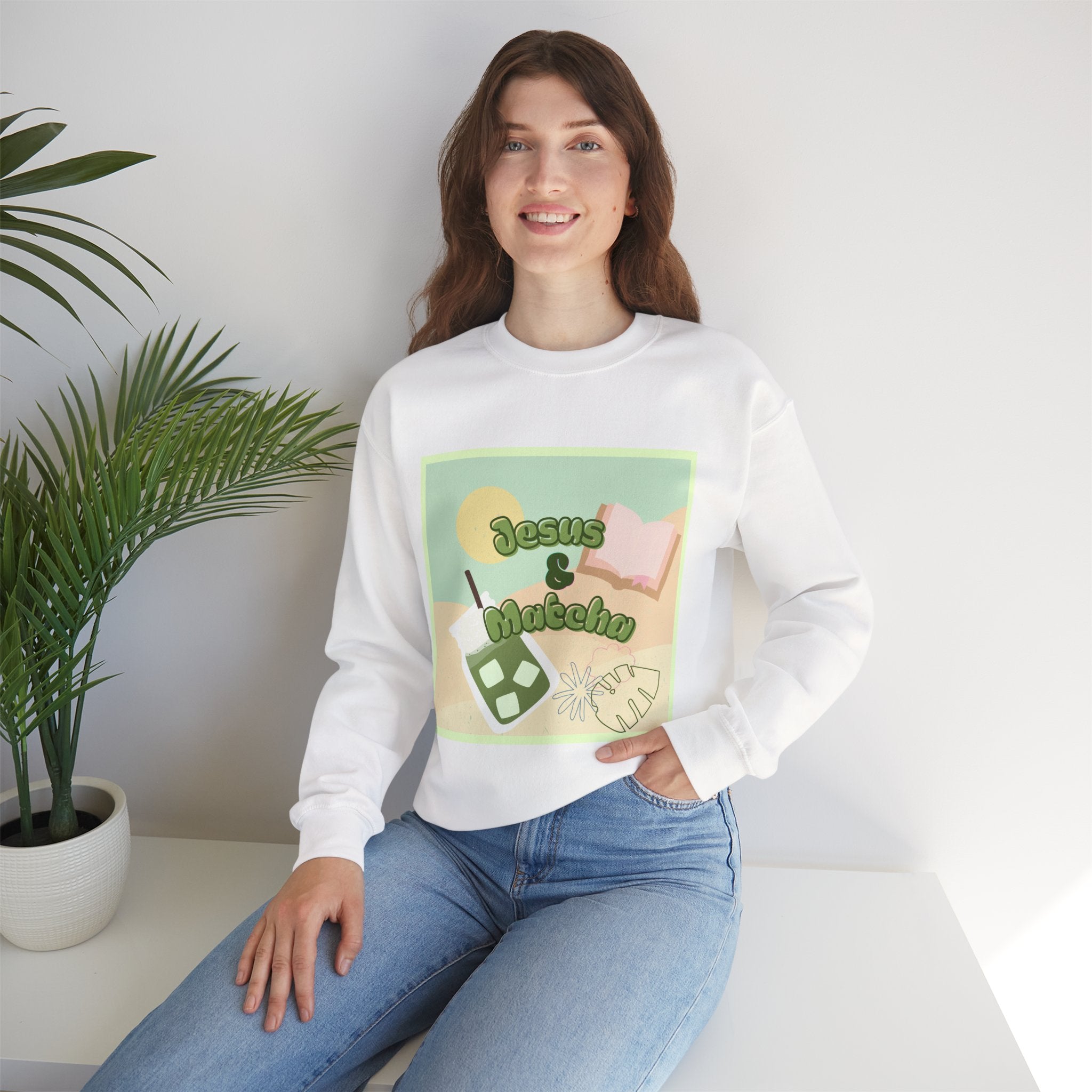 Jesus & Matcha Essential Crewneck