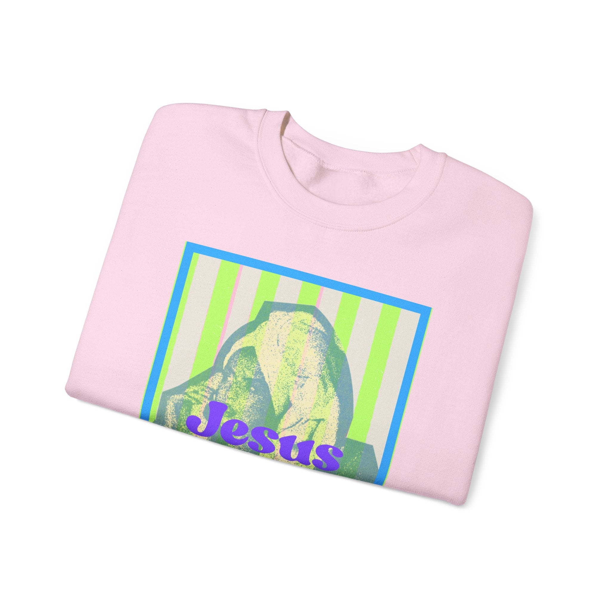 Jesus Girlie graphic crewneck Sweatshirt | religious vintage illustration
