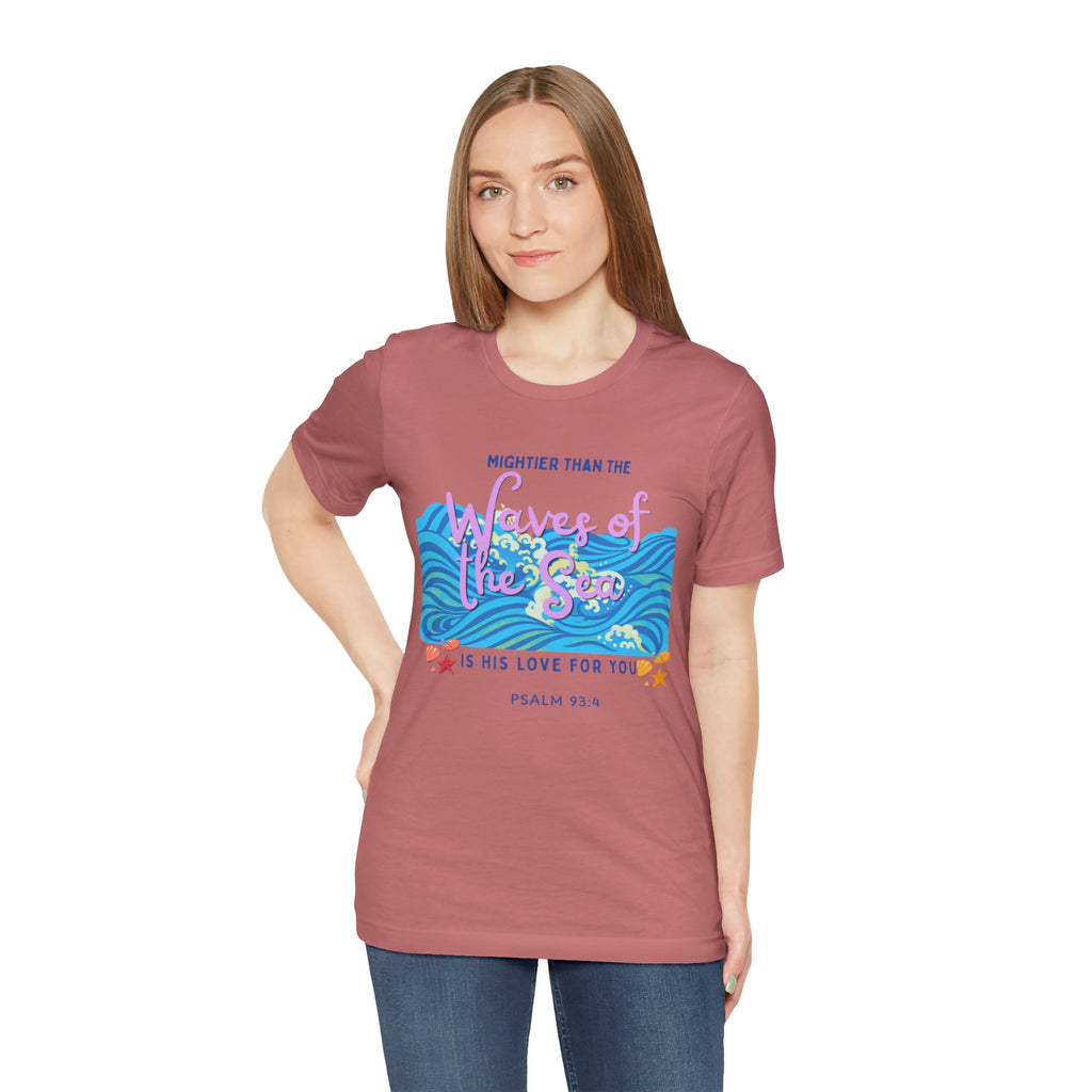 Waves of his Love Unisex Jersey Short Sleeve Tee