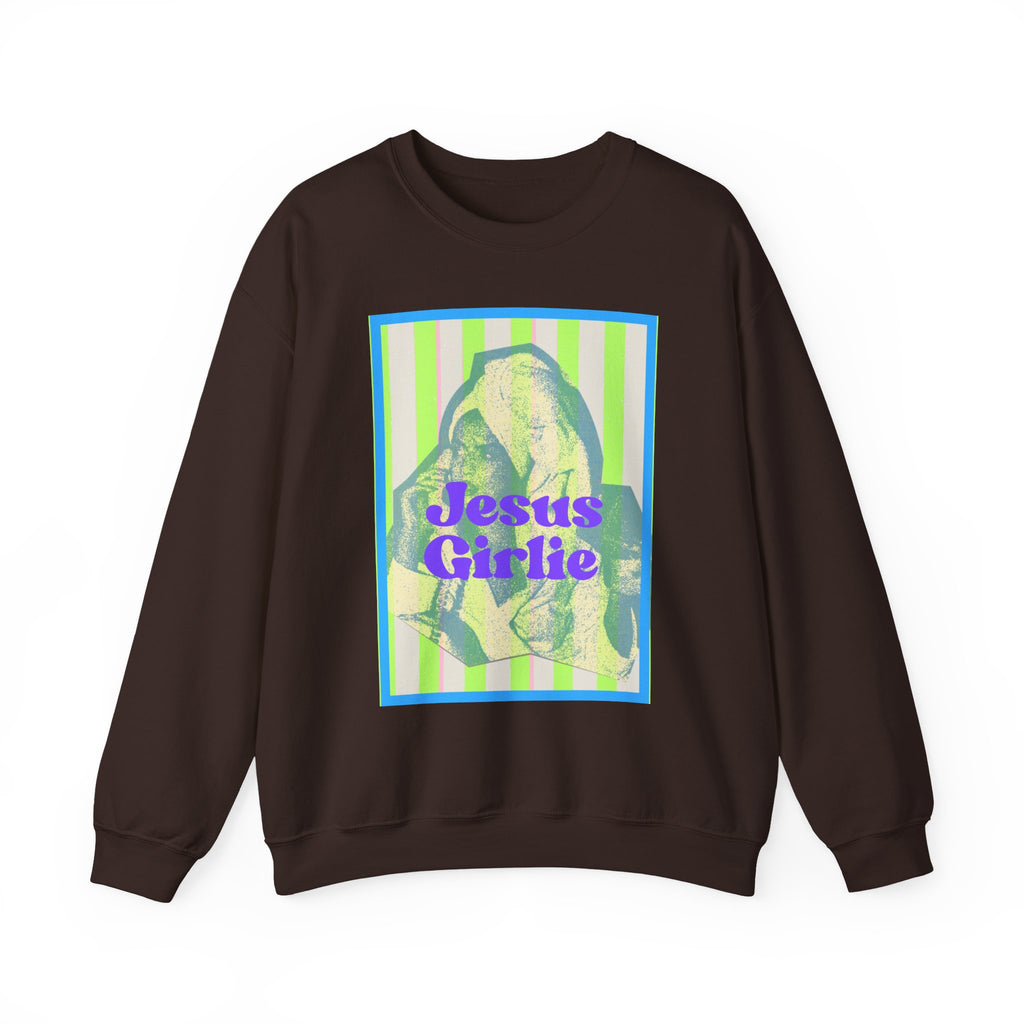 Jesus Girlie graphic crewneck Sweatshirt | religious vintage illustration