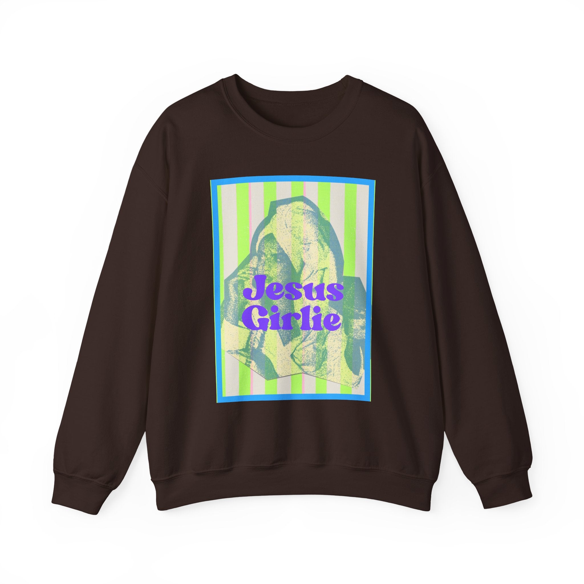 Jesus Girlie graphic crewneck Sweatshirt | religious vintage illustration