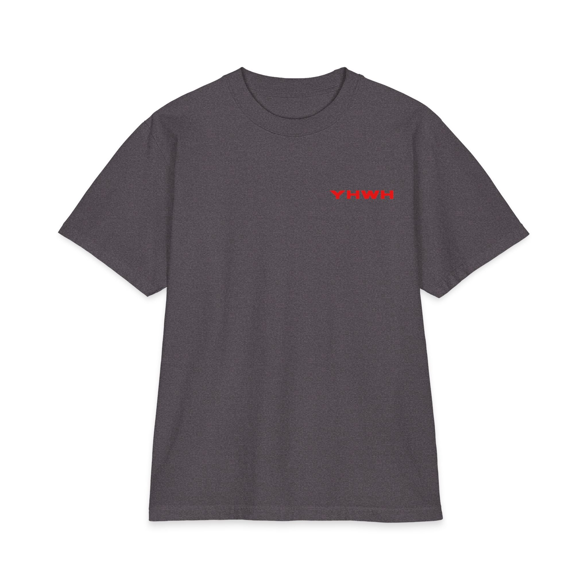 Yah- Weh Illustration T-Shirt | Scripture Typography, Red Ink Back Art