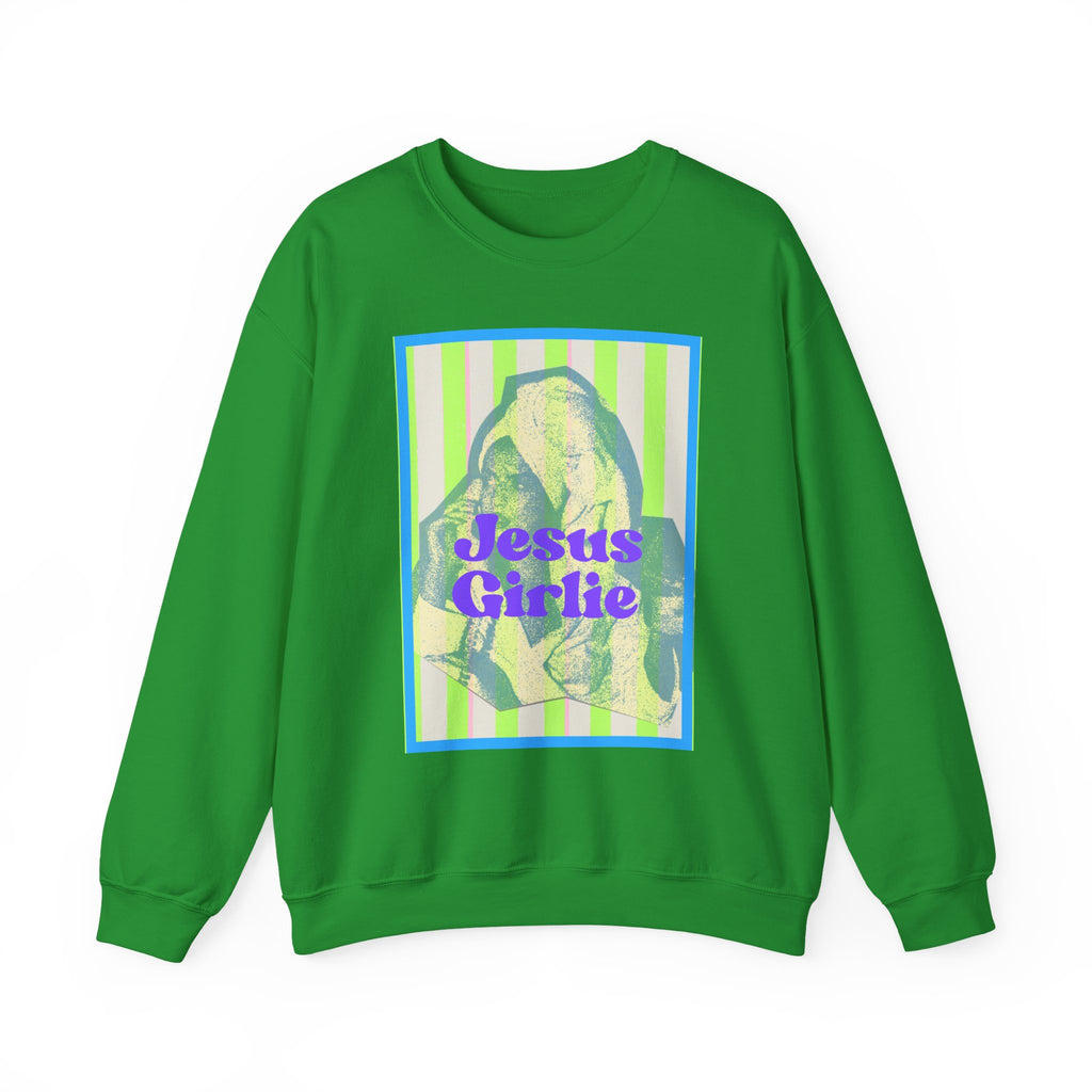 Jesus Girlie graphic crewneck Sweatshirt | religious vintage illustration