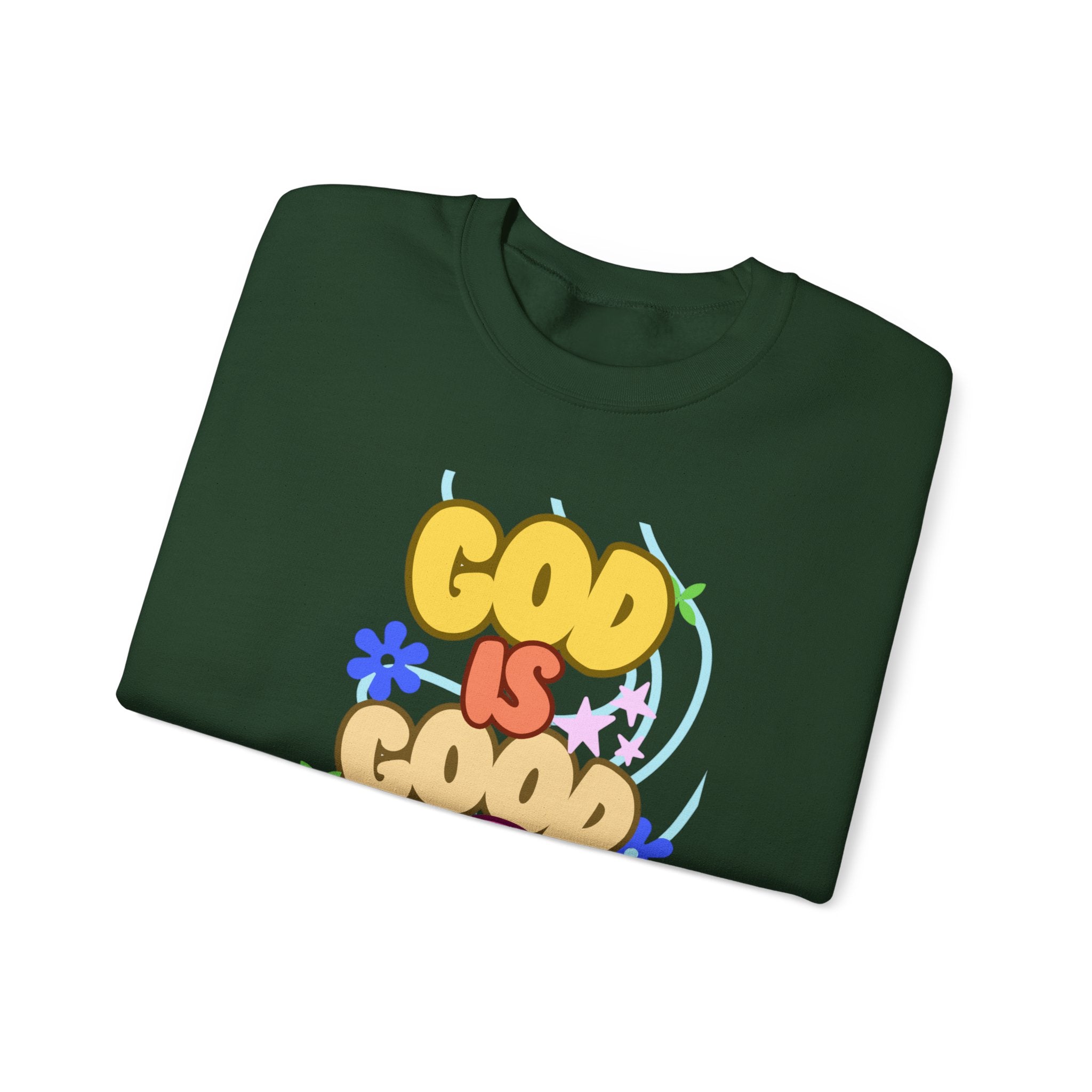 God is good Unisex Heavy Blend™ Crewneck Sweatshirt
