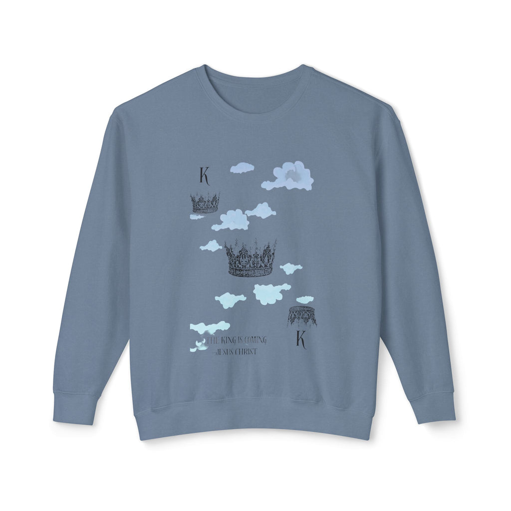 King Unisex Lightweight Crewneck Sweatshirt