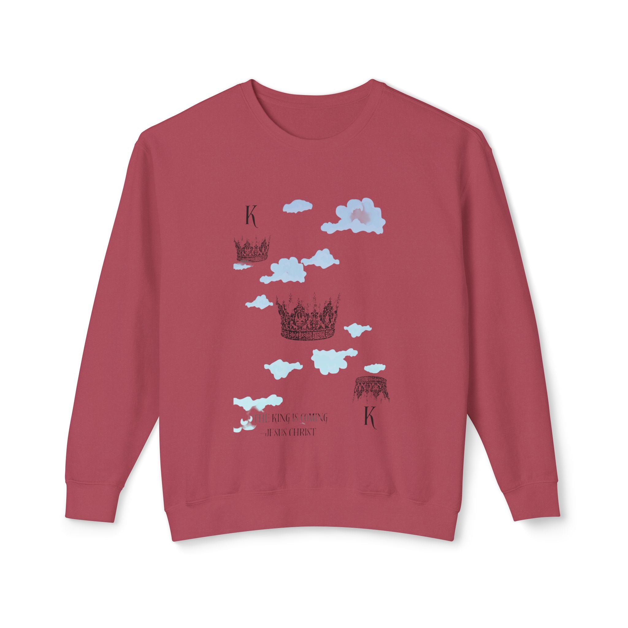 King Unisex Lightweight Crewneck Sweatshirt