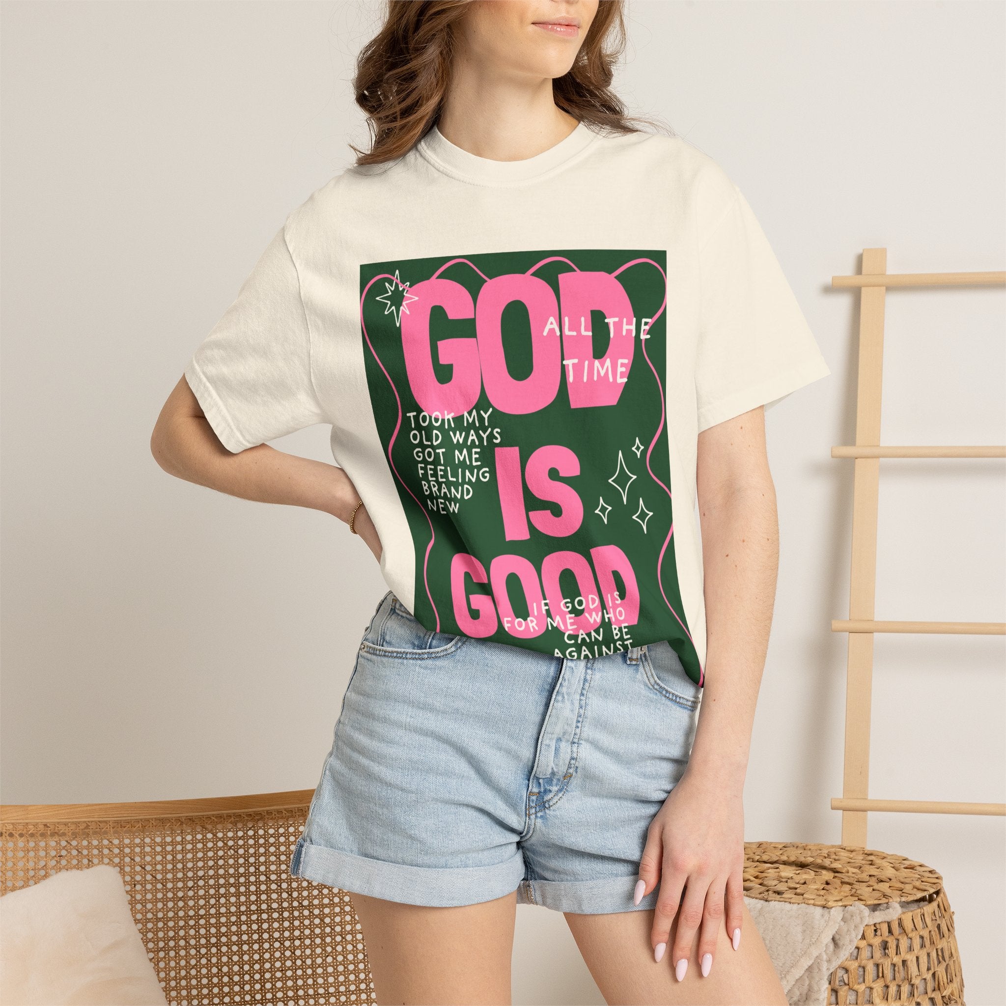 God is Good Unisex Garment-Dyed T-shirt