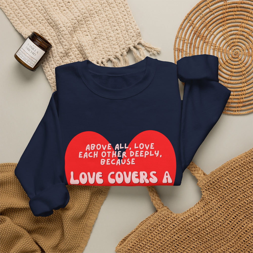 Love covers all Unisex Heavy Blend™ Crewneck Sweatshirt
