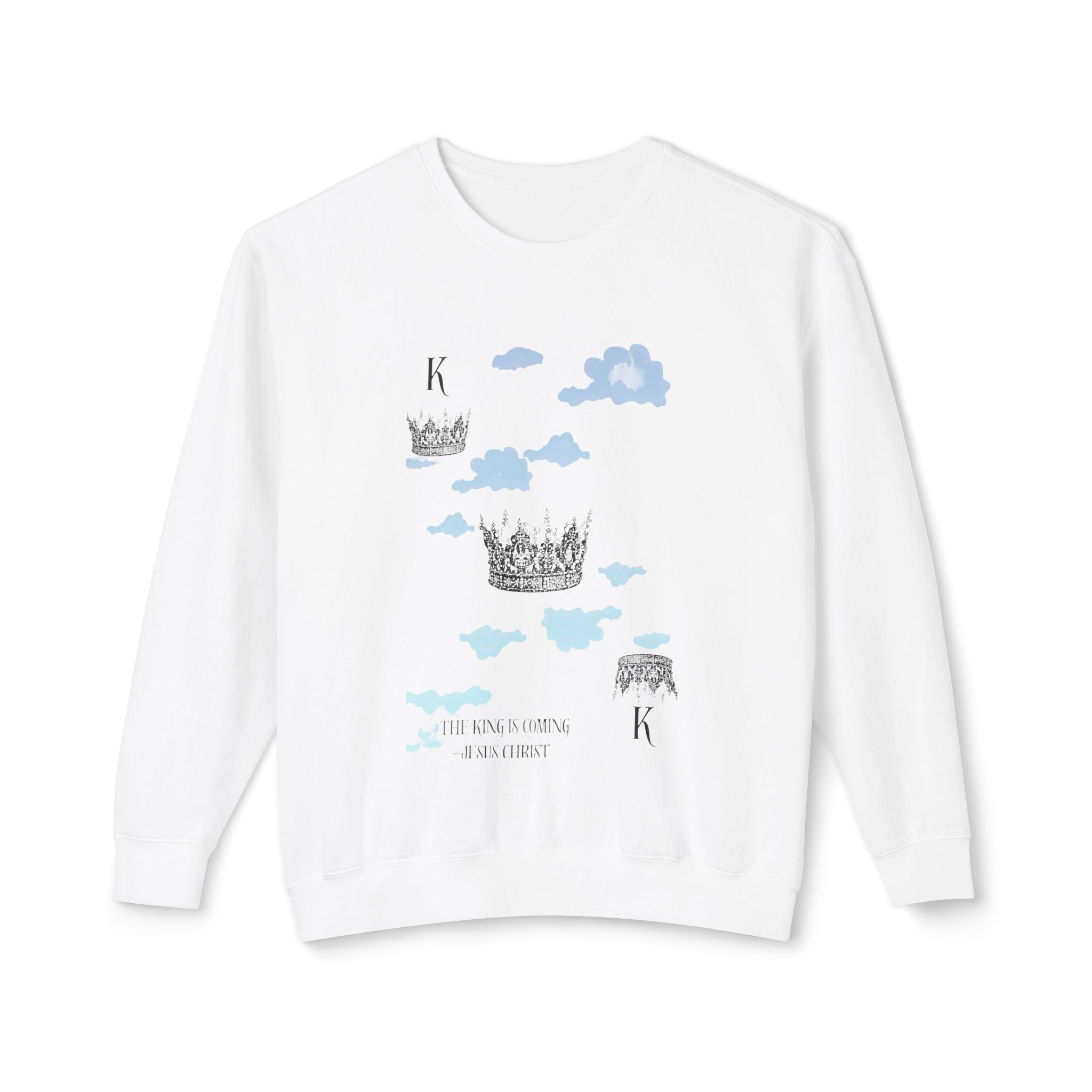 King Unisex Lightweight Crewneck Sweatshirt