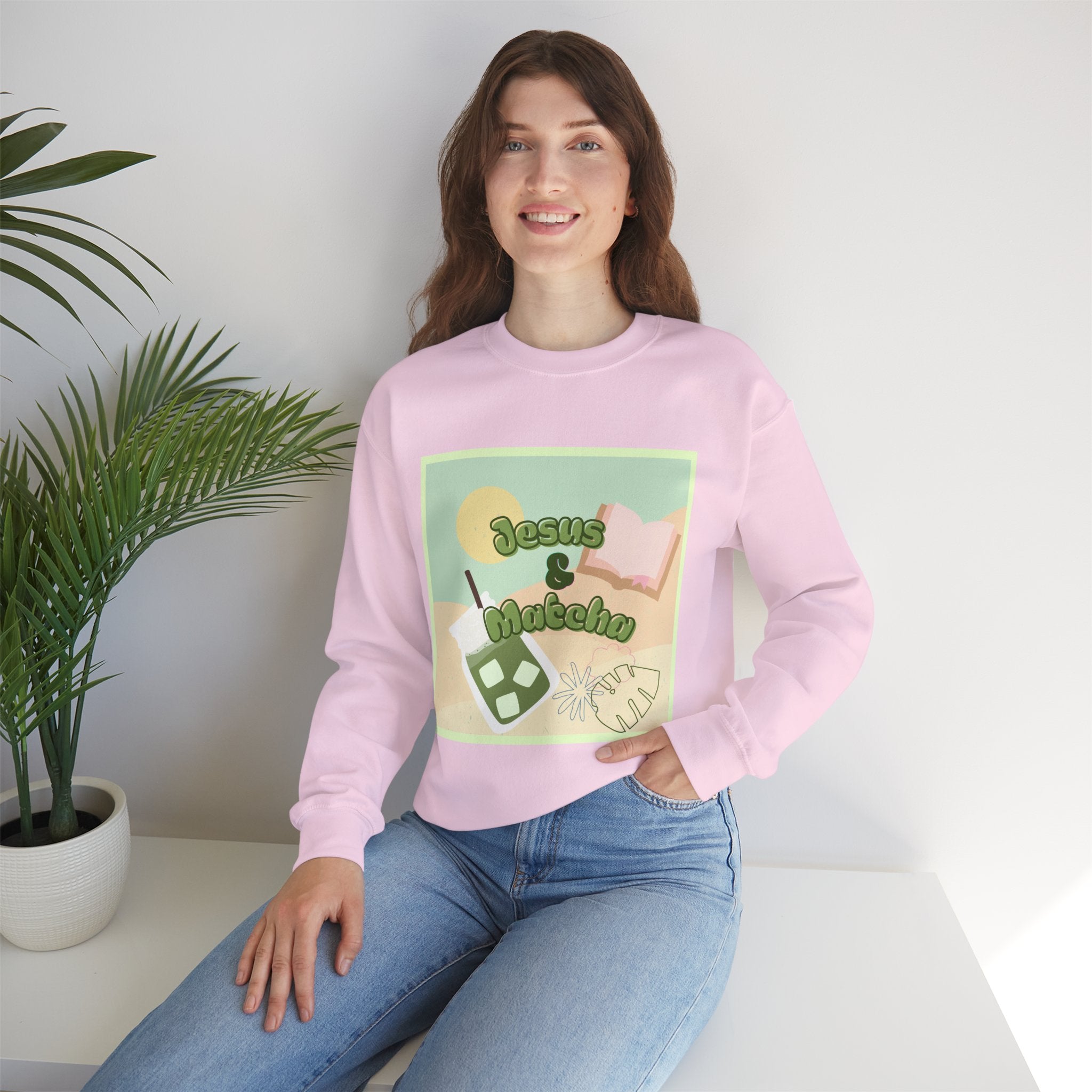 Jesus & Matcha Essential Crewneck